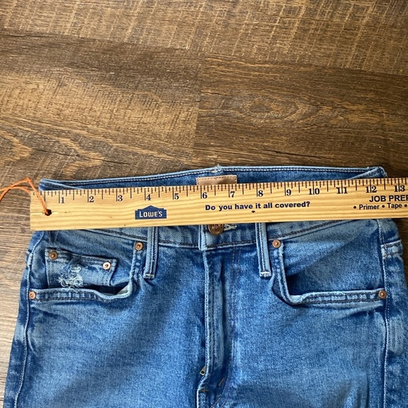 MOTHER THE INSIDER ANKLE DOOM & BLOOM HI RISE ANKLE FLARE BOOTCUT STRETCH DENIM - Picture 13 of 16